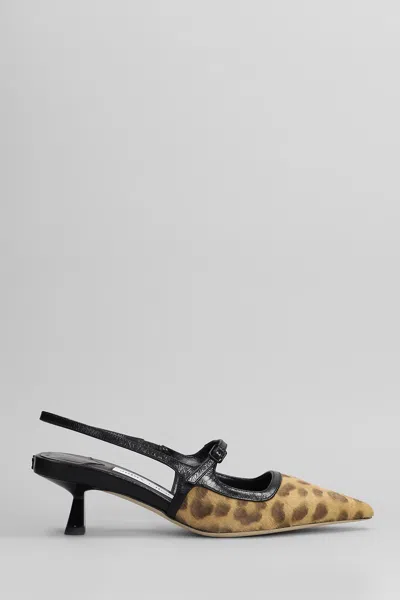 JIMMY CHOO DIDI 45 PUMPS IN ANIMALIER PONY SKIN
