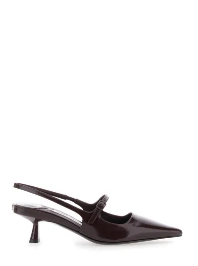 JIMMY CHOO BORDEAUX PUMPS WITH POINTED TOE DESIGN IN LEATHER WOMAN