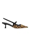 Jimmy Choo Didi 45 Slingback In Leopard Print Pony Skin Women