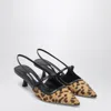 Jimmy Choo Didi 45 Slingback In Leopard Print Pony Skin In Multi