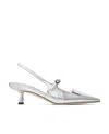 Jimmy Choo 'didi 45' Gold Colored Pumps With Patent Finish In White