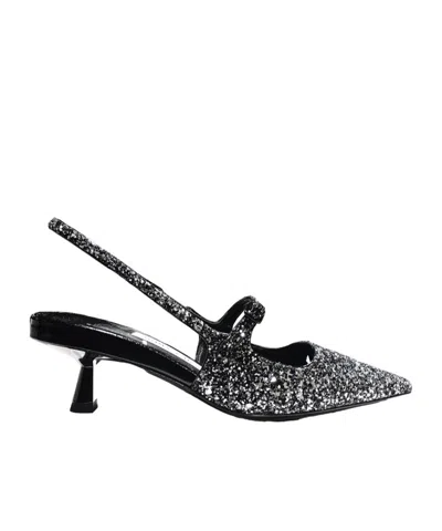 JIMMY CHOO JIMMY CHOO DIDI GLITTERY SLINGBACK PUMPS