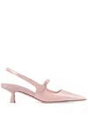 Jimmy Choo Didi 45 Pointed Pumps In Patent Leather In Rosa