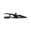 Jimmy Choo 'didi Flat' Black Ballerinas With Shiny Finish