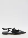 Jimmy Choo 'didi Flat' Black Ballerinas With Shiny Finish In Black