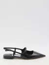 Jimmy Choo 'didi Flat' Black Ballerinas With Shiny Finish In Black