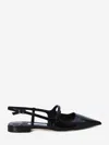 Jimmy Choo 'didi Flat' Black Ballerinas With Shiny Finish In Black