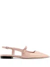 Jimmy Choo Didi Patent Leather Slingback Flats In Pink