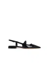 Jimmy Choo 'didi Flat' Black Ballerinas With Shiny Finish In Black