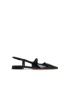 Jimmy Choo 'didi Flat' Black Ballerinas With Shiny Finish In Black