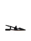 Jimmy Choo 'didi Flat' Black Ballerinas With Shiny Finish In Black