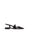 Jimmy Choo 'didi Flat' Black Ballerinas With Shiny Finish In Black