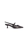 Jimmy Choo 45mm Didi Slingback Leather Pumps In Brown