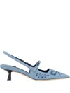 Jimmy Choo Didi Embroidered Slingback Pumps