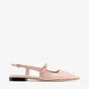 Jimmy Choo Didi Patent Leather Slingback Flats In Macaron