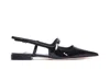 Jimmy Choo 'didi Flat' Black Ballerinas With Shiny Finish In Black