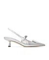 Jimmy Choo 'didi 45' Gold Colored Pumps With Patent Finish In White