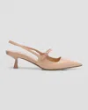 Jimmy Choo Didi 45 Pointed Pumps In Patent Leather In Macaron