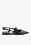 Jimmy Choo 'didi Flat' Black Ballerinas With Shiny Finish In Black