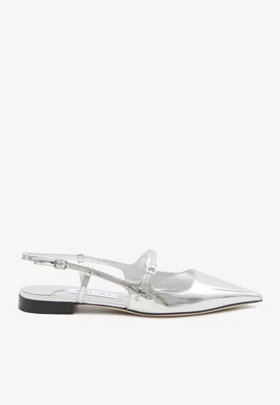 Jimmy Choo Didi Patent Leather Slingback Flats