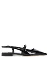 Jimmy Choo 'didi Flat' Black Ballerinas With Shiny Finish In Black