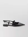 Jimmy Choo Didi Slingback Leather Ballet Flats In Black