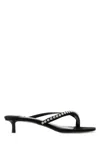 Jimmy Choo Dila 35 Mules In Black Nappa Leather