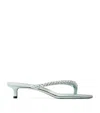 Jimmy Choo Dila 35 Leather Heeled Sandals In Green