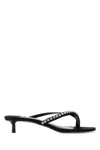 Jimmy Choo Dila 35 Mules In Black Nappa Leather