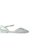 Jimmy Choo Dila Ballerina Flats In Green