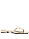 Jimmy Choo Dina Slides In Gold