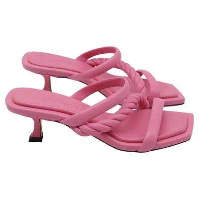 Jimmy Choo Diosa 50 Mule Sandals In Pink Leather
