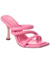 Jimmy Choo Diosa 90 Twisted Leather Mules In Pink