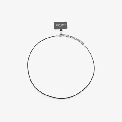 Jimmy Choo Dm Strap Phone Holder In Black