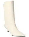 Jimmy Choo Vari 45 Leather Boot In White