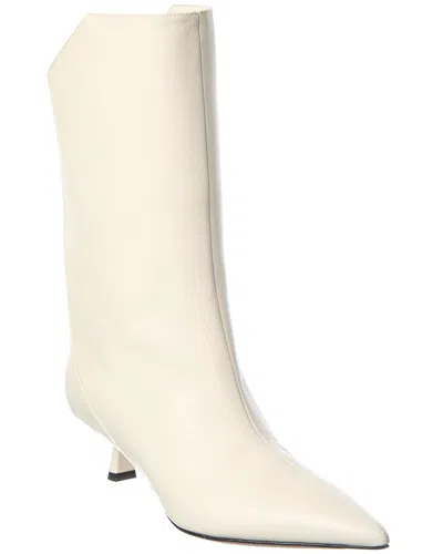 Jimmy Choo Vari 45 Leather Boot In White