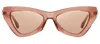 Jimmy Choo Donna/s Cateye Sunglasses In Brown