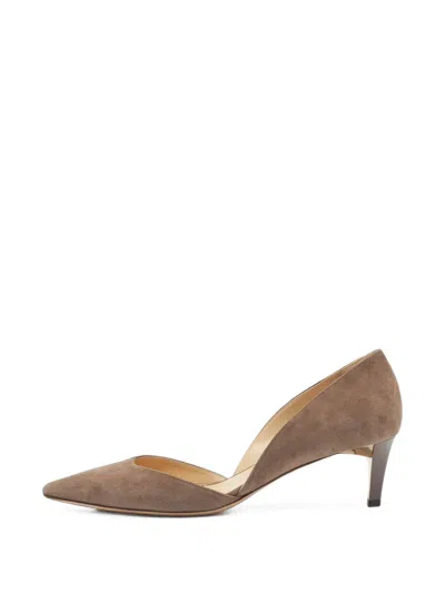 Pre-owned Jimmy Choo D'orsay Pointed-toe Pumps In Brown