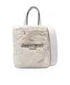 Jimmy Choo Small Lenny North-south Tote Bag In White