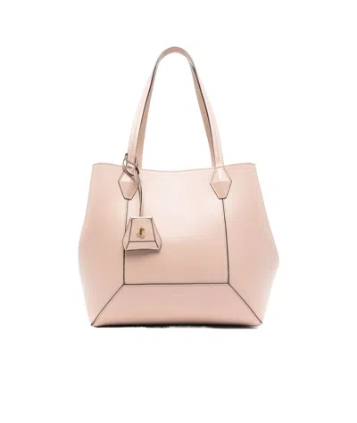 Jimmy Choo Double Handle Shoulder Bag In Nude