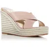 JIMMY CHOO DOVINA WOMENS SLIDE SLIP ON PLATFORM SANDALS