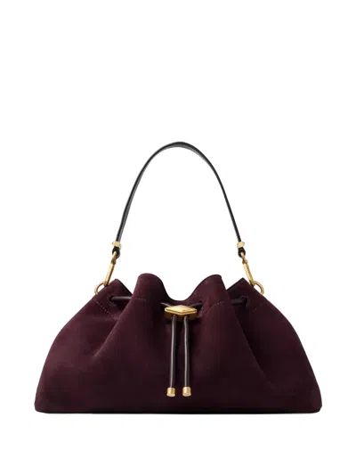 Jimmy Choo Drawstring Bon Bon Bucket Shoulder Bag In Purple