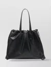 Jimmy Choo Drawstring Leather Tote Bag