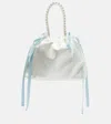 Jimmy Choo Drawstring Mini Shoulder Bag In White