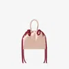 Jimmy Choo Crystal-detail Drawstring Bucket Bag In Pink