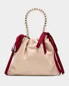 Jimmy Choo Drawstring Mini Top-handle Bag In Pink
