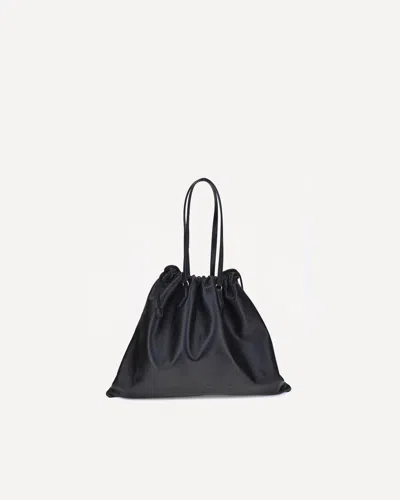 Jimmy Choo Drawstring Shoulder Bag In Black