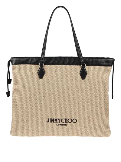 Jimmy Choo Drawstring Tote In Black