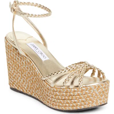 Jimmy Choo Dree Platform Espadrille Sandal In Multi