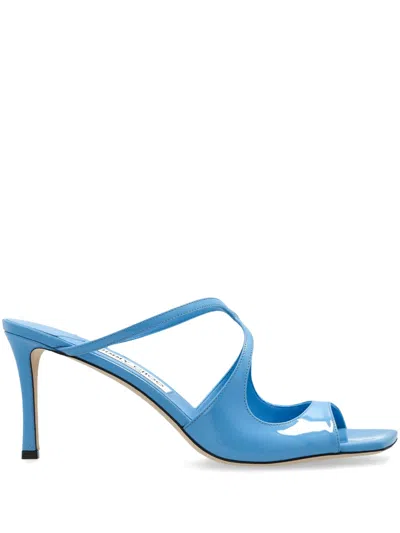 Jimmy Choo Dusty Blue Stiletto Sandals